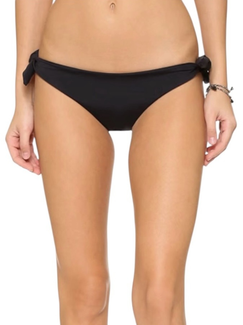 Mara Hoffman Women's Tie Side Brazilian Bikini Bottom, Black NWT